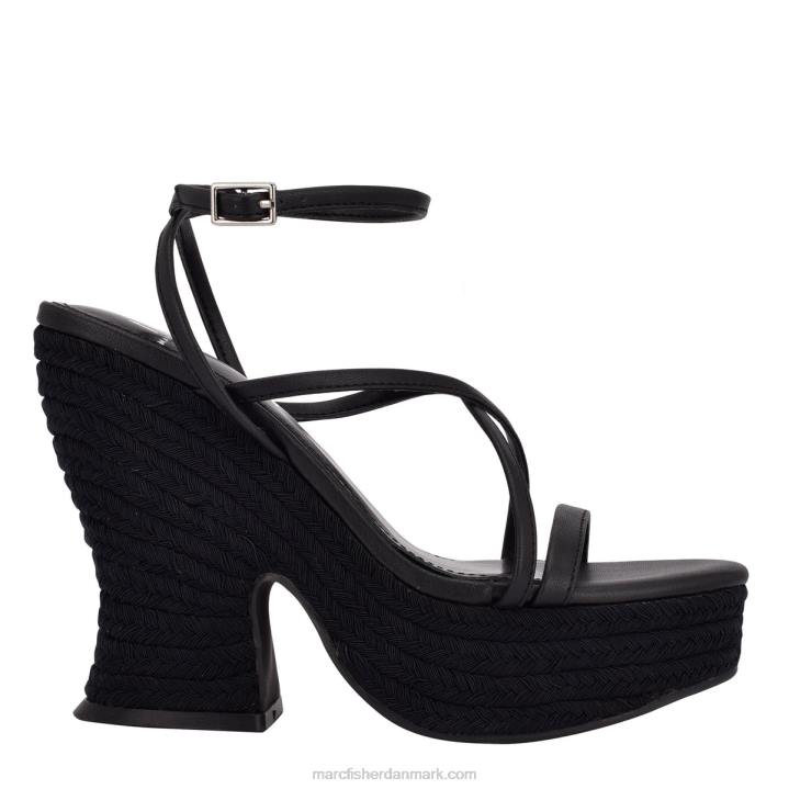 Kvinder Marc Fisher hent sandal med espadrille sort 2080265