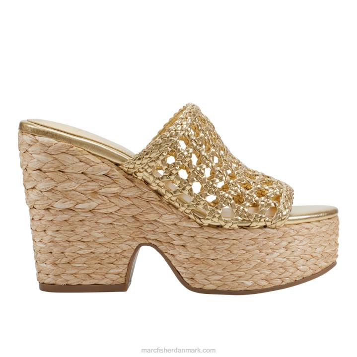 Kvinder Marc Fisher hollis espadrille platformssandal guld 2080220