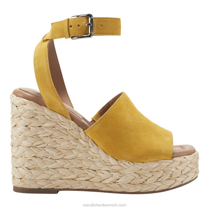 Kvinder Marc Fisher nelly espadrille kile sandal sennepsruskind 2080261