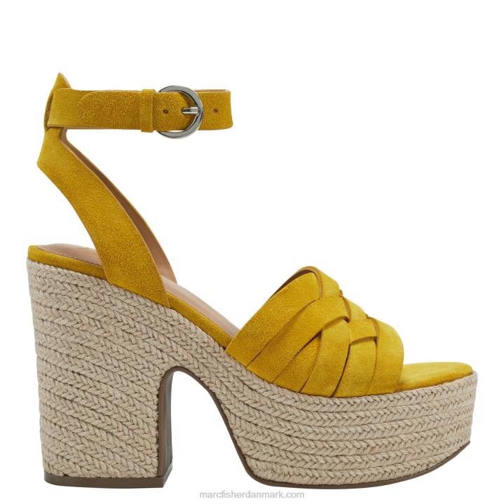 Kvinder Marc Fisher oaten espadrille platformssandal gul 2080251
