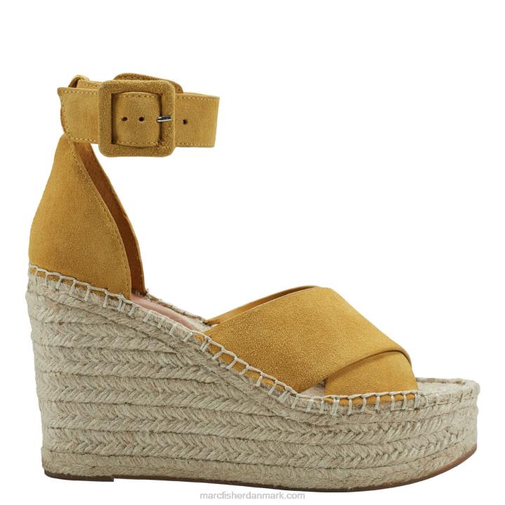 Kvinder Marc Fisher stand espadrillesandal gul 2080224