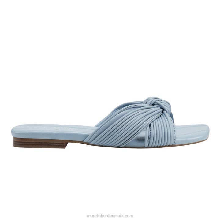 Kvinder Marc Fisher laury flad sandal lyseblå 2080312