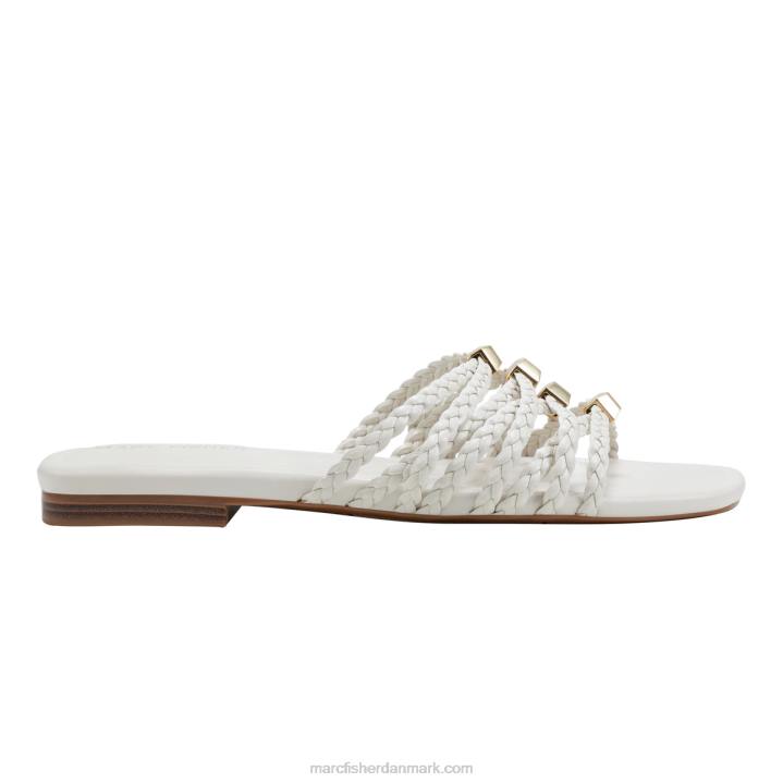 Kvinder Marc Fisher lelina flad glidende sandal elfenben 2080445
