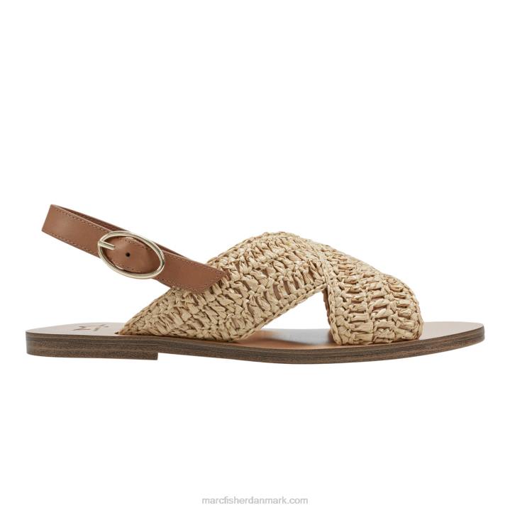 Kvinder Marc Fisher lonnie slingback flad sandal naturlig 2080274