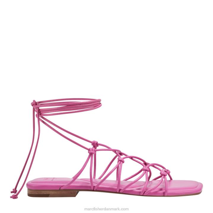 Kvinder Marc Fisher monnie ankel wrap flad sandal magenta 2080273