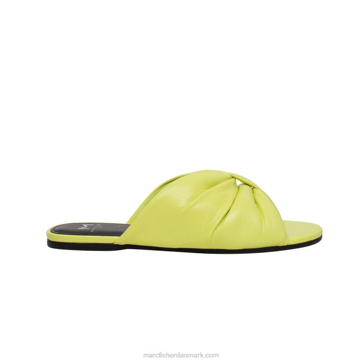 Kvinder Marc Fisher olita flad glidende sandal gul 2080291