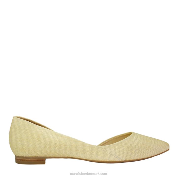 Kvinder Marc Fisher solrig vævet d'orsay flad beige 2080315