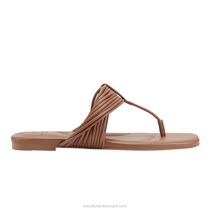Kvinder Marc Fisher tanya flad sandal naturlig 2080285