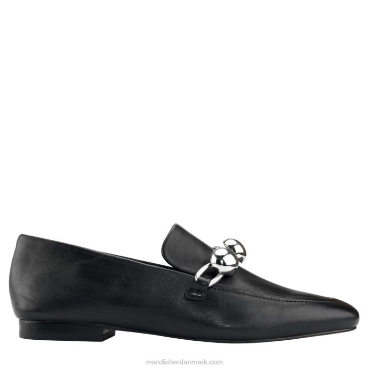 Kvinder Marc Fisher elenda loafer sort læder 2080436