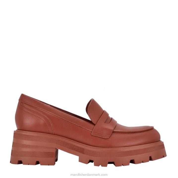 Kvinder Marc Fisher latika lug sole loafer brunt læder 2080442