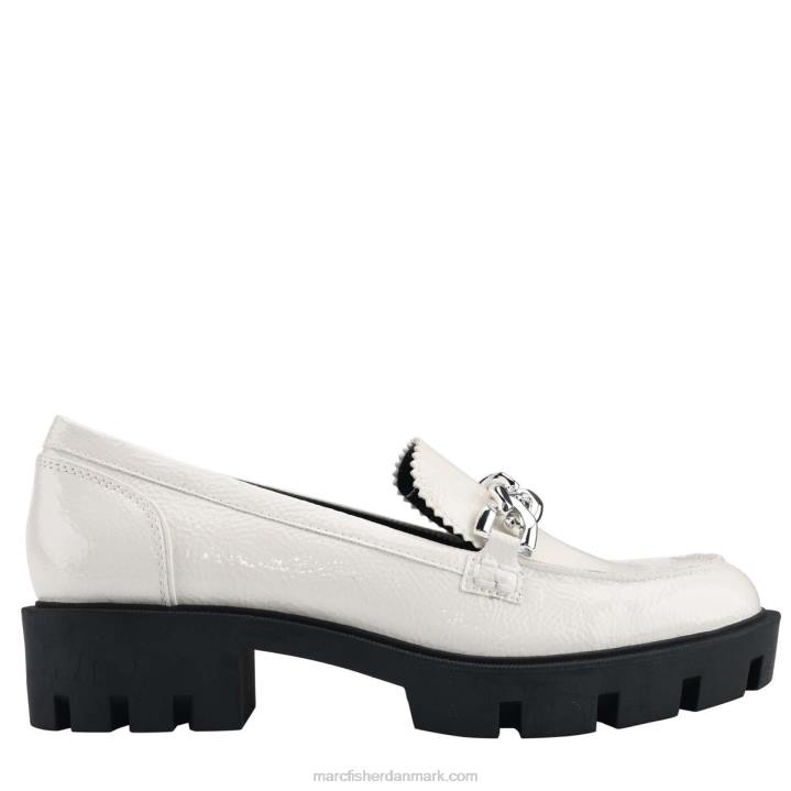 Kvinder Marc Fisher louanz lugsole loafer smart creme patent 2080438