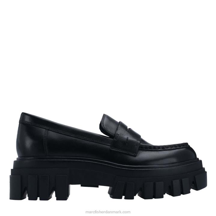 Kvinder Marc Fisher morris lugsole loafer sort læder 2080449