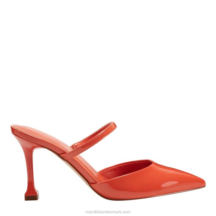 Kvinder Marc Fisher hadais hælet muldyr orange patent 2080499