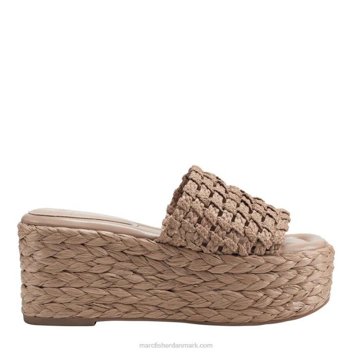 Kvinder Marc Fisher priya espadrille platform glidesandaler lysebrun 2080201