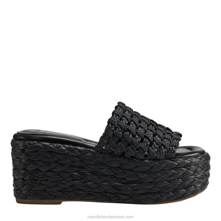 Kvinder Marc Fisher priya espadrille platform glidesandaler sort 2080226
