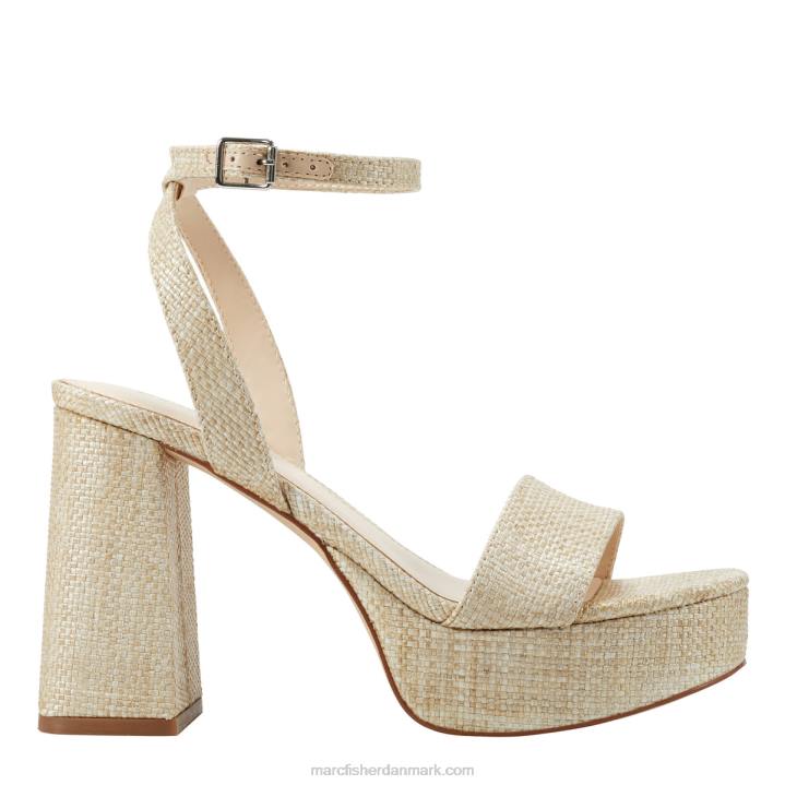 Kvinder Marc Fisher sadel platform sandal naturlig 2080548
