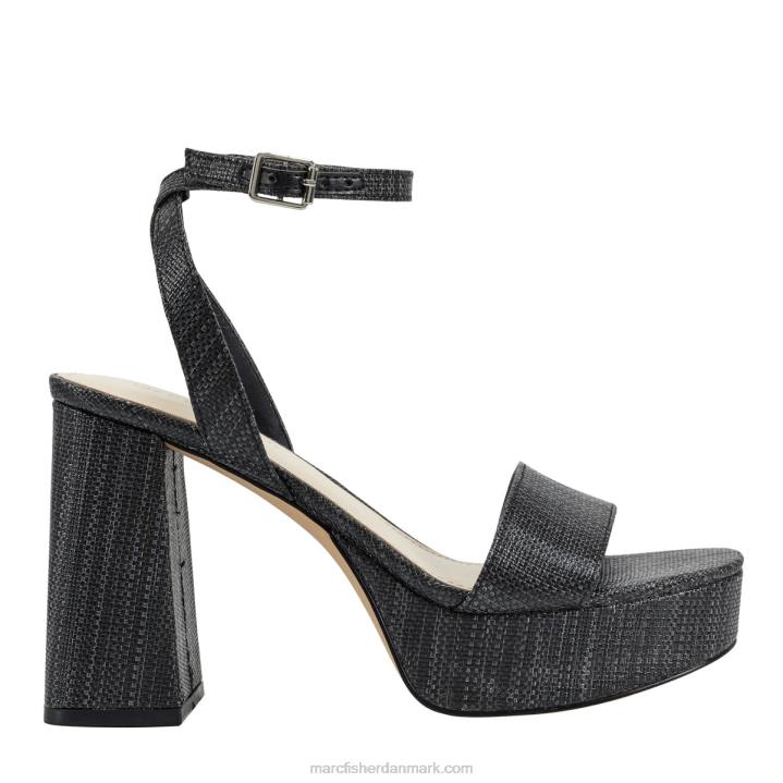 Kvinder Marc Fisher sadel platform sandal sort 2080549