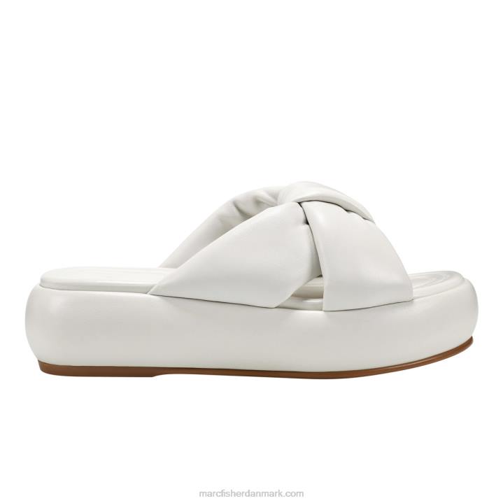 Kvinder Marc Fisher vayle platform glidesandaler hvid 2080555