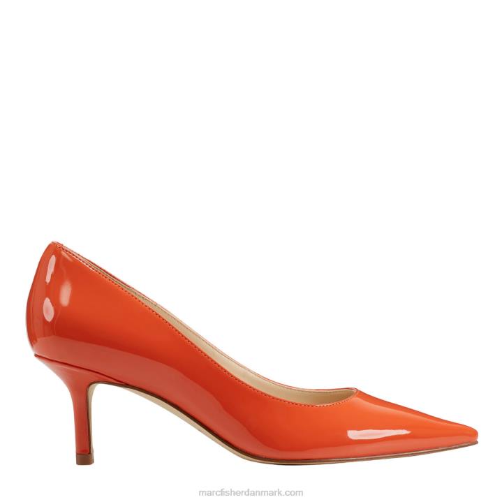 Kvinder Marc Fisher alola pumpe orange patent 2080633