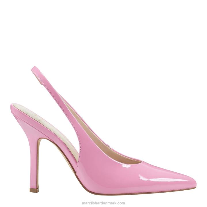 Kvinder Marc Fisher emalyn slingback pumpe lyserødt patent 2080671