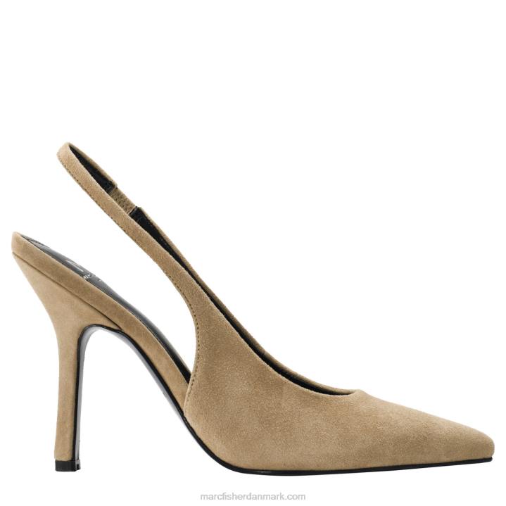 Kvinder Marc Fisher emalyn slingback pumpe naturlig ruskind 2080686