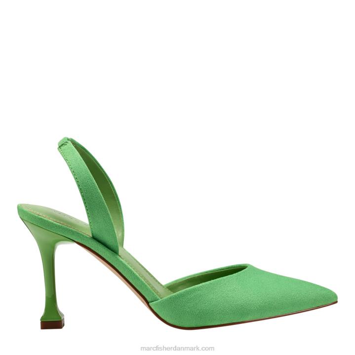 Kvinder Marc Fisher hadya slingback pumpe grøn ruskind 2080653