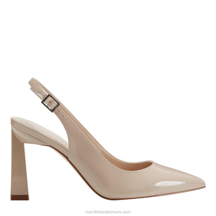 Kvinder Marc Fisher sannek slingback pumpe elfenbenspatent 2080651