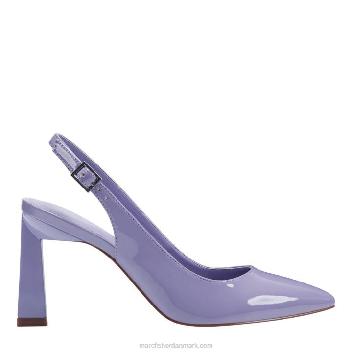 Kvinder Marc Fisher sannek slingback pumpe lilla patent 2080654