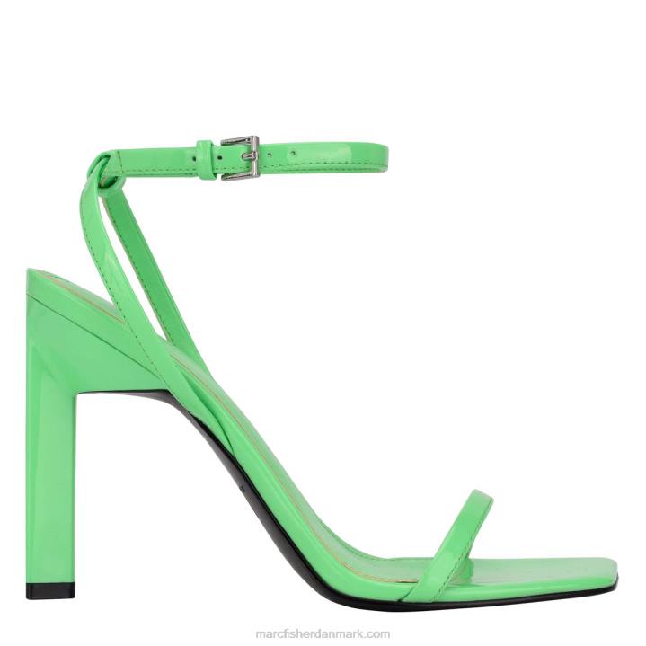 Kvinder Marc Fisher arthur sandal med strappy hæl grønt læder 2080415