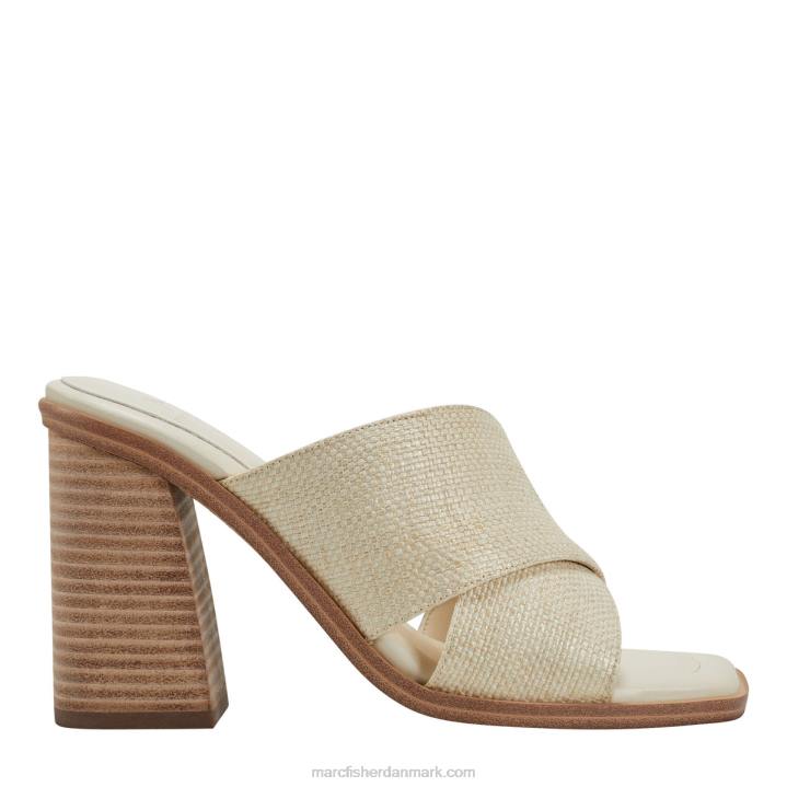 Kvinder Marc Fisher barli hælesandaler let naturlig raffia 2080460