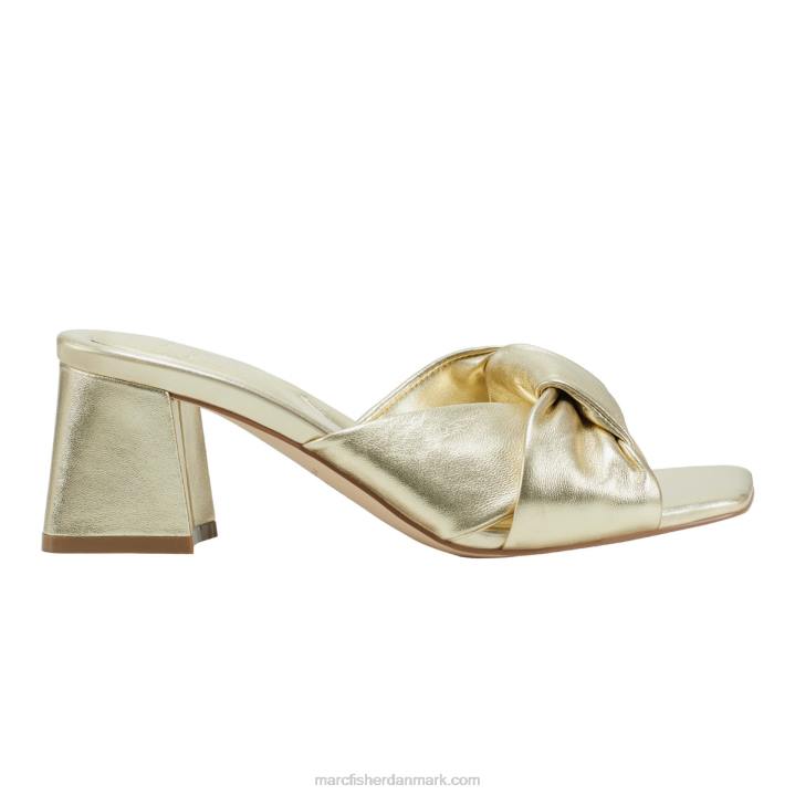 Kvinder Marc Fisher calia sandal med blokhæl guld 2080466