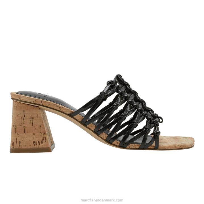 Kvinder Marc Fisher colica blokhæl sandal sort 2080462