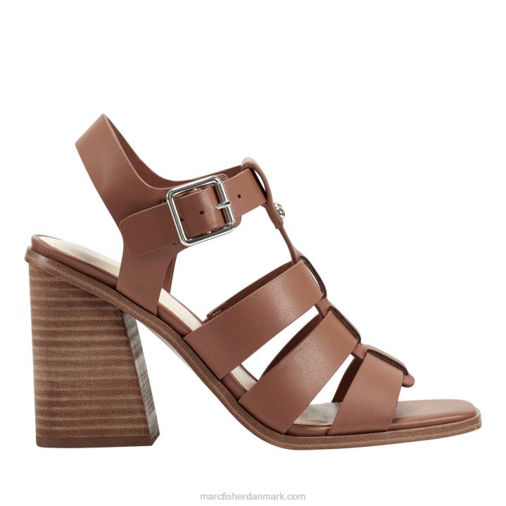 Kvinder Marc Fisher fynlee sandal med blokhæl bagage brun 2080380