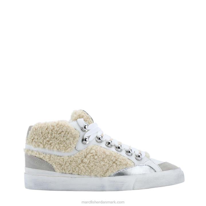 Kvinder Marc Fisher merin sneaker sølv/naturlig shearling 2080699